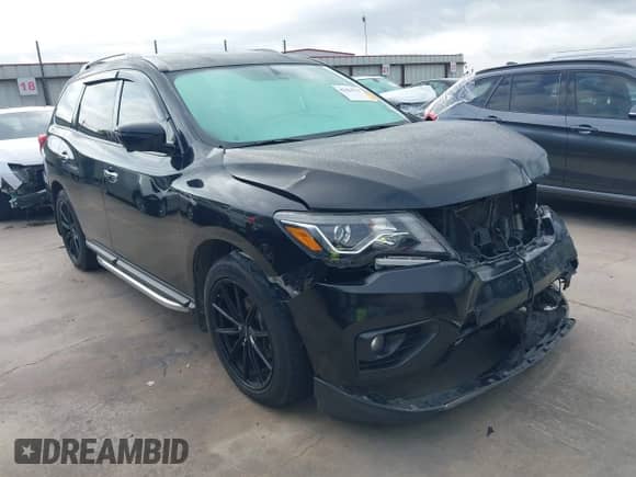 2019 Nissan Pathfinder SL with VIN 5N1DR2MN0KC654941, listed as a IAAI auction lot 42443715 with 132,734 mi miles and . Bid and sale history available at DreamBid. Image 1.