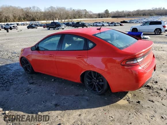 2016 Dodge Dart SXT Sport Rallye z VIN 1C3CDFFA5GD803270, wystawiony jako Copart lot #43312305 z przebiegiem 100 523 mil mil oraz Szkoda całkowita • Salvage title. Historia ofert i sprzedaży dostępna na DreamBid. Obrazek 2.