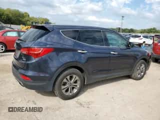 2016 Hyundai Santa Fe with VIN 5XYZTDLB8GG331500, listed as a Copart auction lot 81713255 with 83,993 mi miles and Salvage title. Bid and sale history available at DreamBid. Image 3.
