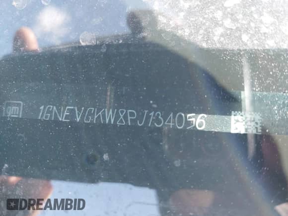 2023 Chevrolet Traverse LT Cloth с VIN 1GNEVGKW8PJ134056, выставлен на аукционе IAAI как лот 43200171 с пробегом 71 528 миль миль и . История ставок и продаж доступна на DreamBid. Изображение 9.