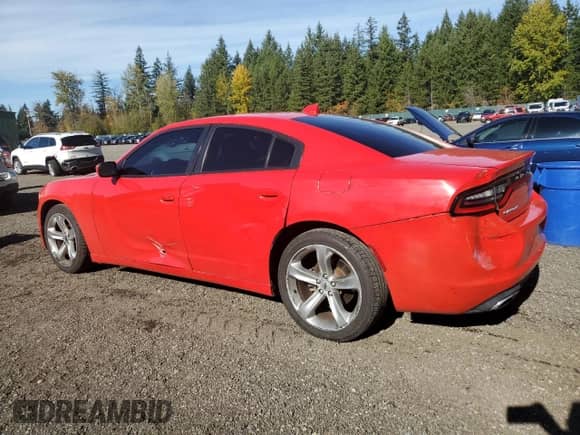 2017 Dodge Charger SXT with VIN 2C3CDXHG7HH557124, listed as a Copart auction lot 89514745 with 95,594 mi miles and Salvage title. Bid and sale history available at DreamBid. Image 2.