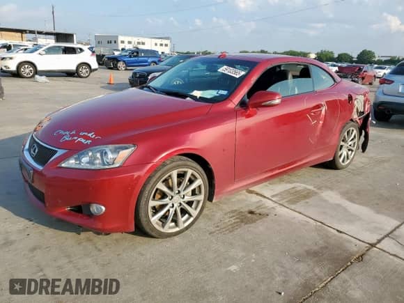 2015 Lexus IS 250 C with VIN JTHFF2C24F2532090, listed as a Copart auction lot 59103565 with 105,877 mi miles and Salvage title. Bid and sale history available at DreamBid. Image 1.