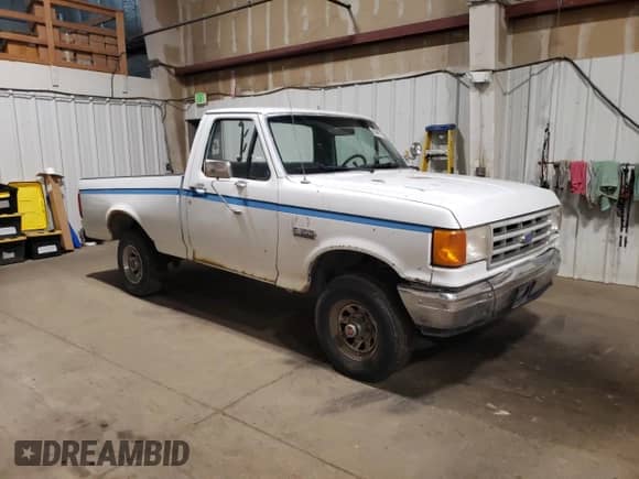 1989 Ford F-150 with VIN 1FTEF14Y7KKB65464, listed as a Copart auction lot 85364165 with 88,573 mi miles and Salvage title. Bid and sale history available at DreamBid. Image 4.