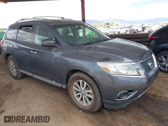 2013 Nissan Pathfinder SL с VIN 5N1AR2MNXDC641894, выставлен на аукционе IAAI как лот 42776211 с пробегом 155 114 миль миль и . История ставок и продаж доступна на DreamBid. Изображение 1.