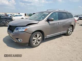 2014 Nissan Pathfinder SL with VIN 5N1AR2MN5EC622543, listed as a Copart auction lot 81143645 with 192,063 mi miles and Salvage title. Bid and sale history available at DreamBid. Image 1.