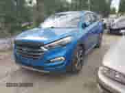 2017 Hyundai Tucson Eco z VIN KM8J33A27HU475853, wystawiony jako IAAI lot #43066080 z przebiegiem 96 710 mil mil oraz . Historia ofert i sprzedaży dostępna na DreamBid. Obrazek 2.
