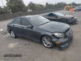 2014 Mercedes-Benz C 250 Sport with VIN WDDGF4HB0EG237800, listed as a IAAI auction lot 43181933 with 155,105 mi miles and . Bid and sale history available at DreamBid. Image 1.