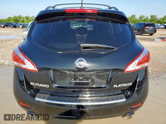 2013 Nissan Murano SL with VIN JN8AZ1MU3DW207597, listed as a Copart auction lot 57873725 with Not provided miles and Salvage title. Bid and sale history available at DreamBid. Image 6.