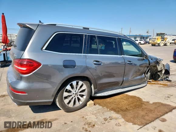 2017 Mercedes-Benz GLS 450 with VIN 4JGDF6EE1HA933818, listed as a Copart auction lot 81968085 with 98,738 mi miles and Salvage title. Bid and sale history available at DreamBid. Image 3.