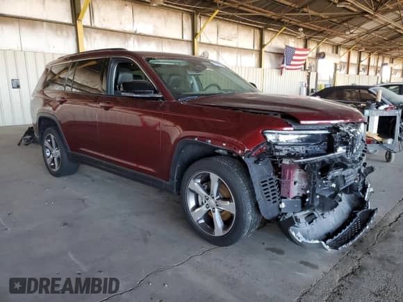 2021 Jeep Grand Cherokee Limited with VIN 1C4RJKBG2M8134123, listed as a Copart auction lot 70690025 with 45,099 mi miles and Salvage title. Bid and sale history available at DreamBid. Image 4.