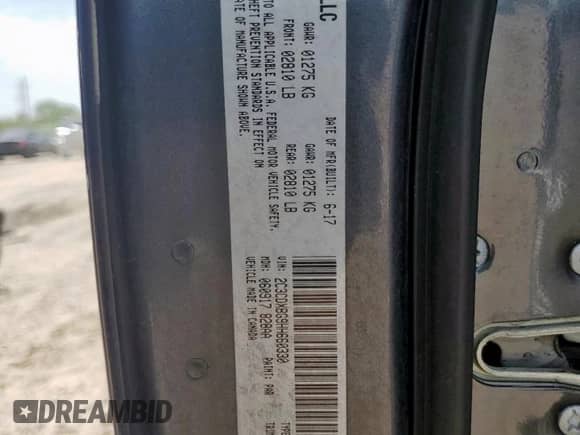 2017 Dodge Charger SE z VIN 2C3CDXBG9HH660330, wystawiony jako Copart lot #63384235 z przebiegiem 167 812 mil mil oraz Szkoda całkowita • Salvage title. Historia ofert i sprzedaży dostępna na DreamBid. Obrazek 12.