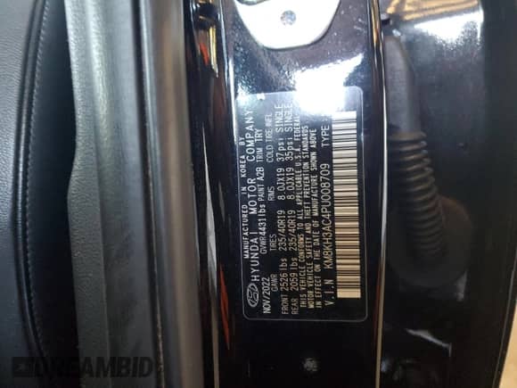 2023 Hyundai Kona с VIN KM8KH3AC4PU008709, выставлен на аукционе Copart как лот 85680354 с пробегом 9 278 миль миль и Списание • Salvage title. История ставок и продаж доступна на DreamBid. Изображение 14.