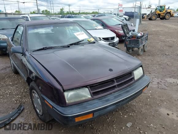 1991 Dodge Shadow with VIN 3B3XP45K5MT615827, listed as a IAAI auction lot 42157848 with 70,501 mi miles and . Bid and sale history available at DreamBid. Image 1.