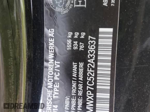 2015 MINI Hardtop S with VIN WMWXP7C52F2A33637, listed as a Copart auction lot 61159235 with 186,748 mi miles and Clean title. Bid and sale history available at DreamBid. Image 12.