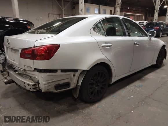 2006 Lexus IS 250 with VIN JTHBK262X62005211, listed as a IAAI auction lot 41582019 with 210,879 mi miles and . Bid and sale history available at DreamBid. Image 4.