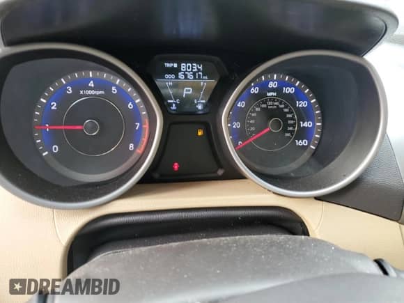 2013 Hyundai Elantra GLS with VIN KMHDH4AE9DU581259, listed as a Copart auction lot 87054465 with 167,617 mi miles and Salvage title. Bid and sale history available at DreamBid. Image 9.