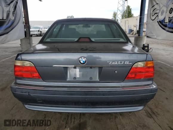 2001 BMW 7 Series 740iL with VIN WBAGH83471DP29611, listed as a Copart auction lot 84836415 with Not provided miles and Clean title. Bid and sale history available at DreamBid. Image 6.
