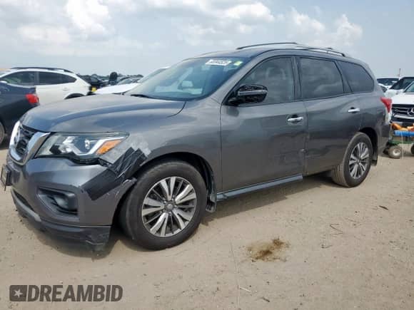 2018 Nissan Pathfinder S with VIN 5N1DR2MN5JC675413, listed as a Copart auction lot 63344525 with 201,699 mi miles and Clean title. Bid and sale history available at DreamBid. Image 1.