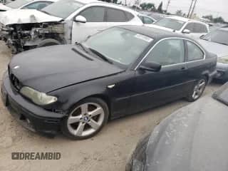 2004 BMW 3 Series 325Ci with VIN WBABD33444JY97205, listed as a Copart auction lot 60310985 with 136,007 mi miles and Clean title. Bid and sale history available at DreamBid. Image 1.