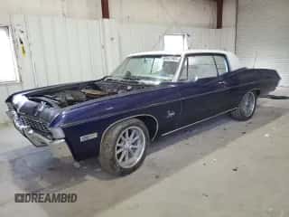 1968 Chevrolet Impala with VIN 164478L108957, listed as a Copart auction lot 80541465 with 790,255 mi miles and Salvage title. Bid and sale history available at DreamBid. Image 1.