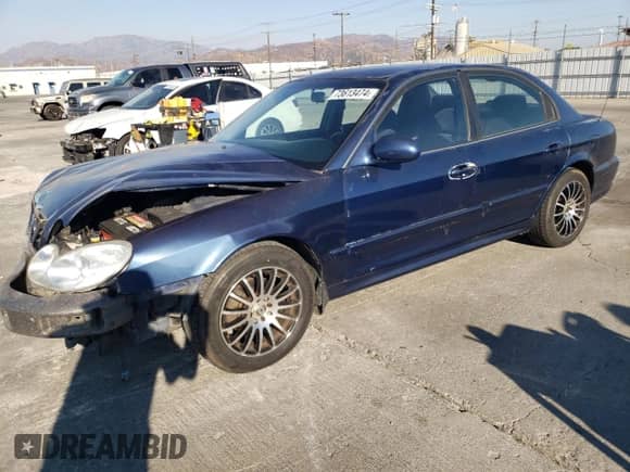 2004 Hyundai Sonata with VIN KMHWF25H34A027658, listed as a Copart auction lot 73613474 with 171,398 mi miles and Salvage title. Bid and sale history available at DreamBid. Image 1.