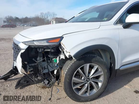 2019 Hyundai Santa Fe SEL with VIN 5NMS3CAD4KH018717, listed as a IAAI auction lot 41240409 with 116,871 mi miles and . Bid and sale history available at DreamBid. Image 17.