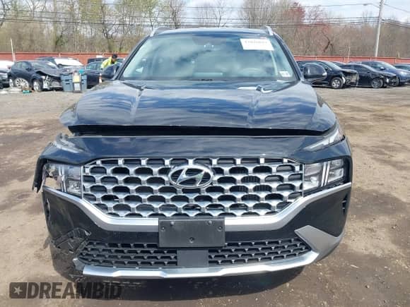 2022 Hyundai Santa Fe Blue with VIN KM8S2DA14NU057895, listed as a IAAI auction lot 42026027 with 25,564 mi miles and . Bid and sale history available at DreamBid. Image 12.