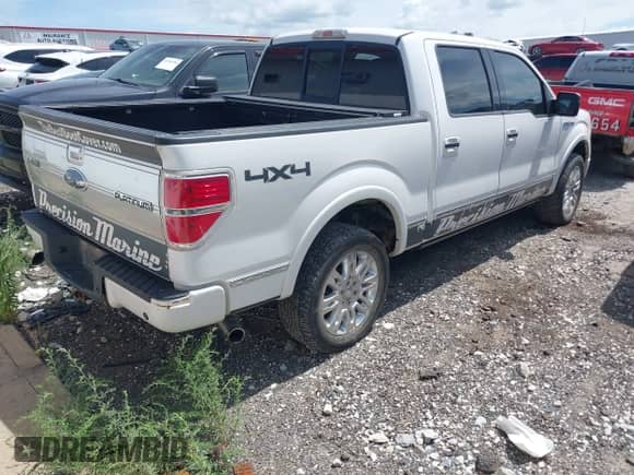 2011 Ford F-150 XL with VIN 1FTFW1EF5BFA72775, listed as a IAAI auction lot 42586396 with 298,466 mi miles and . Bid and sale history available at DreamBid. Image 4.