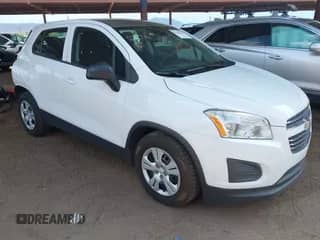 2015 Chevrolet Trax LS with VIN KL7CJKSB8FB261827, listed as a IAAI auction lot 43108369 with 72,264 mi miles and . Bid and sale history available at DreamBid. Image 1.
