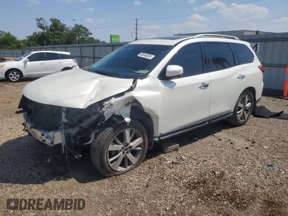 2016 Nissan Pathfinder SL с VIN 5N1AR2MM2GC653596, выставлен на аукционе Copart как лот 68946835 с пробегом 130 638 миль миль и Списание • Salvage title. История ставок и продаж доступна на DreamBid. Изображение 1.