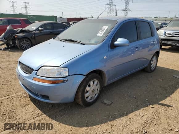 2005 Chevrolet Aveo LT с VIN KL1TG626X5B442803, выставлен на аукционе Copart как лот 70768604 с пробегом 94 665 миль миль и Списание • Salvage title. История ставок и продаж доступна на DreamBid. Изображение 1.