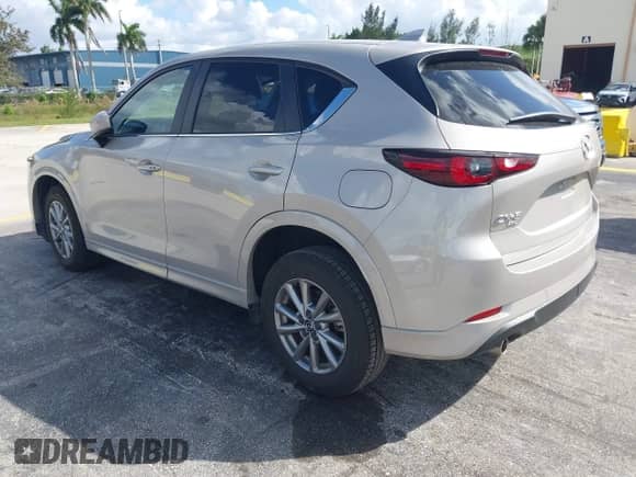 2025 Mazda CX-5 S Select with VIN JM3KFBBL9S0683367, listed as a IAAI auction lot 43545055 with 12,620 mi miles and . Bid and sale history available at DreamBid. Image 3.