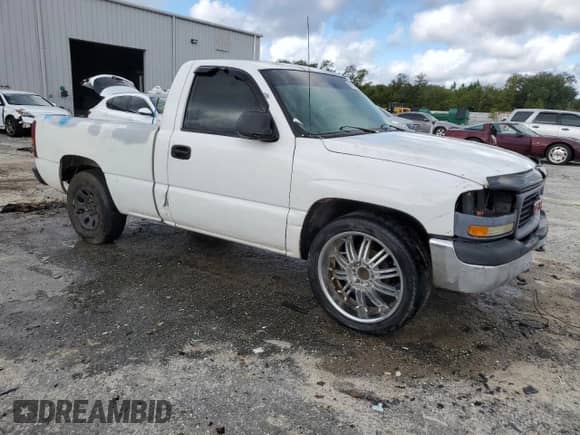 2002 GMC Sierra 1500 z VIN 1GTEC14W12Z170108, wystawiony jako Copart lot #68564144 z przebiegiem Nie podano mil oraz Szkoda całkowita • Salvage title. Historia ofert i sprzedaży dostępna na DreamBid. Obrazek 4.
