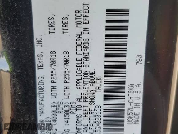 2016 Toyota Tundra SR с VIN 5TFCY5F15GX020118, выставлен на аукционе Copart как лот 74260754 с пробегом 226 143 миль миль и Списание • Salvage title. История ставок и продаж доступна на DreamBid. Изображение 14.