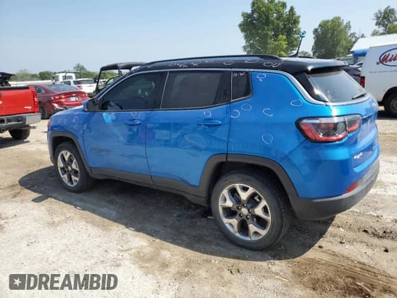 2019 Jeep Compass Limited with VIN 3C4NJDCB4KT842921, listed as a Copart auction lot 66901385 with 71,775 mi miles and Salvage title. Bid and sale history available at DreamBid. Image 2.