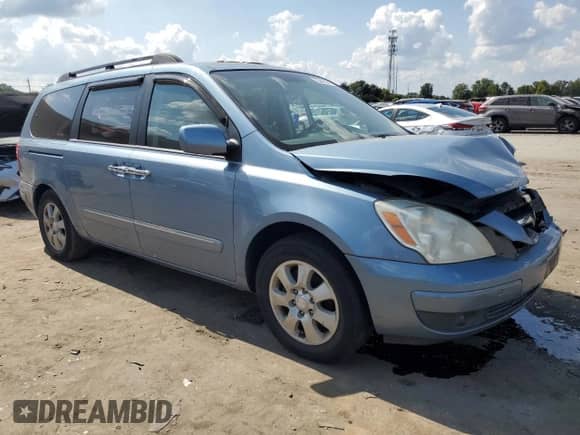2007 Hyundai Entourage GLS with VIN KNDMC233676020416, listed as a Copart auction lot 72541864 with 203,777 mi miles and Salvage title. Bid and sale history available at DreamBid. Image 4.