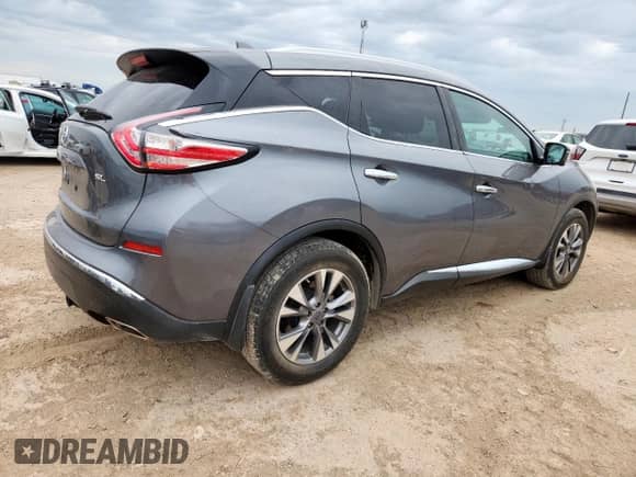 2017 Nissan Murano SL with VIN 5N1AZ2MG3HN174121, listed as a Copart auction lot 61374665 with 80,389 mi miles and Clean title. Bid and sale history available at DreamBid. Image 3.
