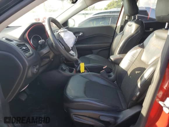 2017 Jeep Compass Trailhawk with VIN 3C4NJDDB9HT674796, listed as a Copart auction lot 80738795 with 58,865 mi miles and Salvage title. Bid and sale history available at DreamBid. Image 7.