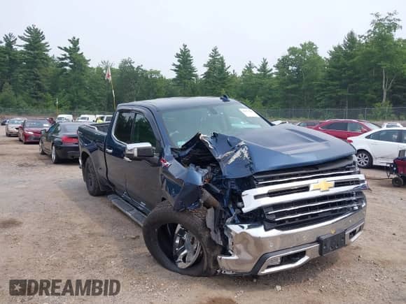 2019 Chevrolet Silverado 1500 LTZ with VIN 1GCRYGED9KZ254101, listed as a IAAI auction lot 42872328 with Not provided miles and . Bid and sale history available at DreamBid. Image 1.