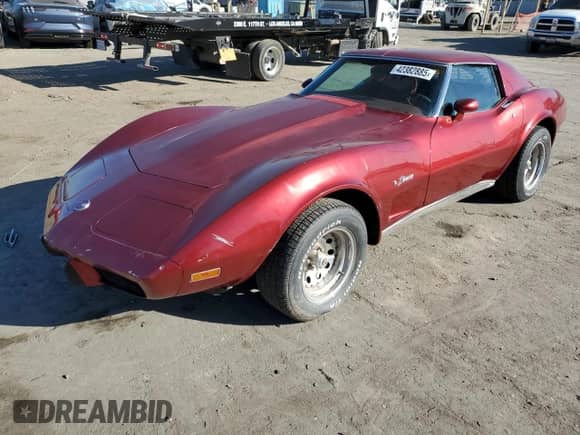 1976 Chevrolet Corvette с VIN 1Z37L6S404675, выставлен на аукционе Copart как лот 42382885 с пробегом 42 499 миль миль и Списание • Salvage title. История ставок и продаж доступна на DreamBid. Изображение 1.