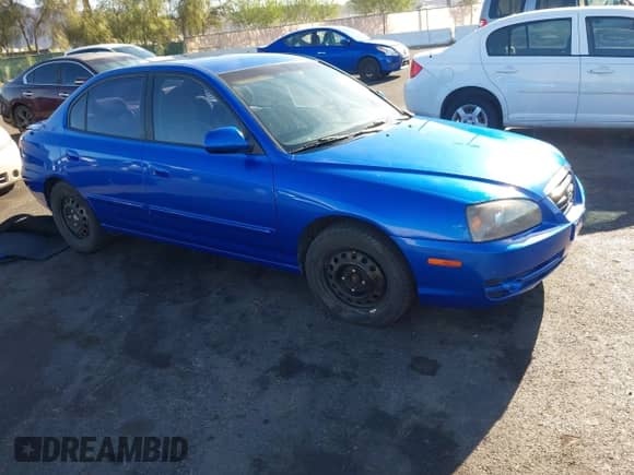 2004 Hyundai Elantra GLS with VIN KMHDN46D34U899158, listed as a IAAI auction lot 43177462 with 119,592 mi miles and . Bid and sale history available at DreamBid. Image 1.