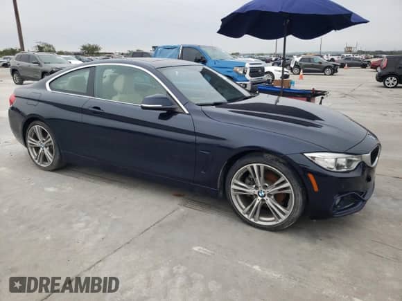 2017 BMW 4 Series 430i with VIN WBA4R7C52HK895575, listed as a Copart auction lot 79476264 with 57,288 mi miles and Clean title. Bid and sale history available at DreamBid. Image 4.