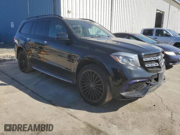 2017 Mercedes-Benz GLS 63 AMG with VIN 4JGDF7FE7HA781175, listed as a Copart auction lot 48396705 with Not provided miles and Salvage title. Bid and sale history available at DreamBid. Image 4.