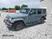 2024 Jeep Wrangler Sahara with VIN 1C4PJXEN4RW151216, listed as a Copart auction lot 61388855 with 47,389 mi miles and Salvage title. Bid and sale history available at DreamBid. Image 1.