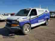 2018 Chevrolet Express Cargo with VIN 1GCWGAFP5J1198568, listed as a Copart auction lot 87061815 with 115,569 mi miles and Salvage title. Bid and sale history available at DreamBid. Image 1.