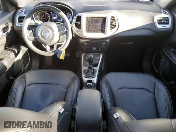 2021 Jeep Compass 80th Anniversary with VIN 3C4NJDEB5MT570623, listed as a Copart auction lot 85133655 with 56,952 mi miles and Salvage title. Bid and sale history available at DreamBid. Image 8.