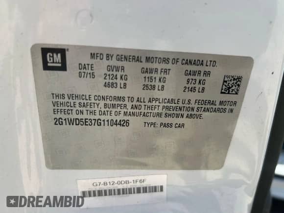 2016 Chevrolet Impala Police Police с VIN 2G1WD5E37G1104426, выставлен на аукционе Copart как лот 87423605 с пробегом 96 319 миль миль и Чистый • Clean title. История ставок и продаж доступна на DreamBid. Изображение 10.