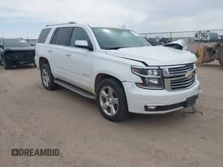2017 Chevrolet Tahoe Premier with VIN 1GNSKCKC7HR114040, listed as a IAAI auction lot 42033343 with 48,718 mi miles and . Bid and sale history available at DreamBid. Image 1.