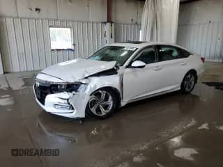 2020 Honda Accord EX-L z VIN 1HGCV1F50LA119741, wystawiony jako Copart lot #71875885 z przebiegiem 57 802 mil mil oraz Szkoda całkowita • Salvage title. Historia ofert i sprzedaży dostępna na DreamBid. Obrazek 1.
