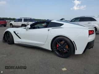 2016 Chevrolet Corvette Z51 2LT z VIN 1G1YJ2D73G5104295, wystawiony jako Copart lot #68485364 z przebiegiem Nie podano mil oraz Szkoda całkowita • Salvage title. Historia ofert i sprzedaży dostępna na DreamBid. Obrazek 2.